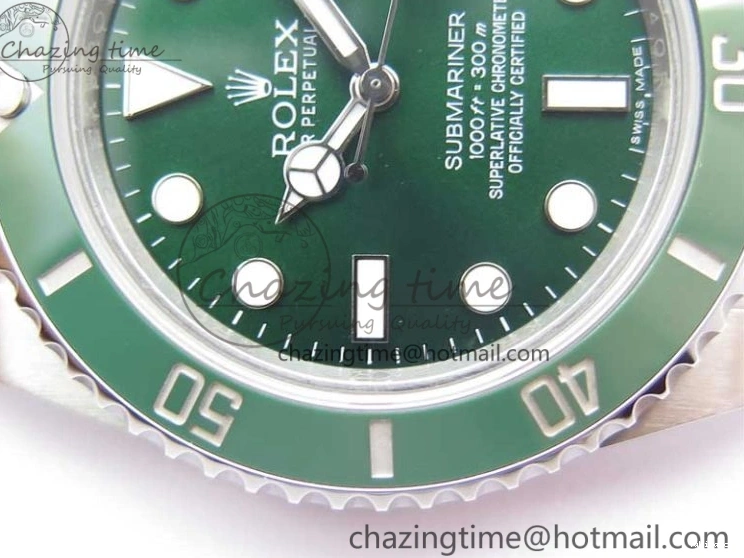 1:1 Ceramic Bracelet Submariner and Case Green V3 Edition ARF A2824 904L SS 116610 Best LV 0121